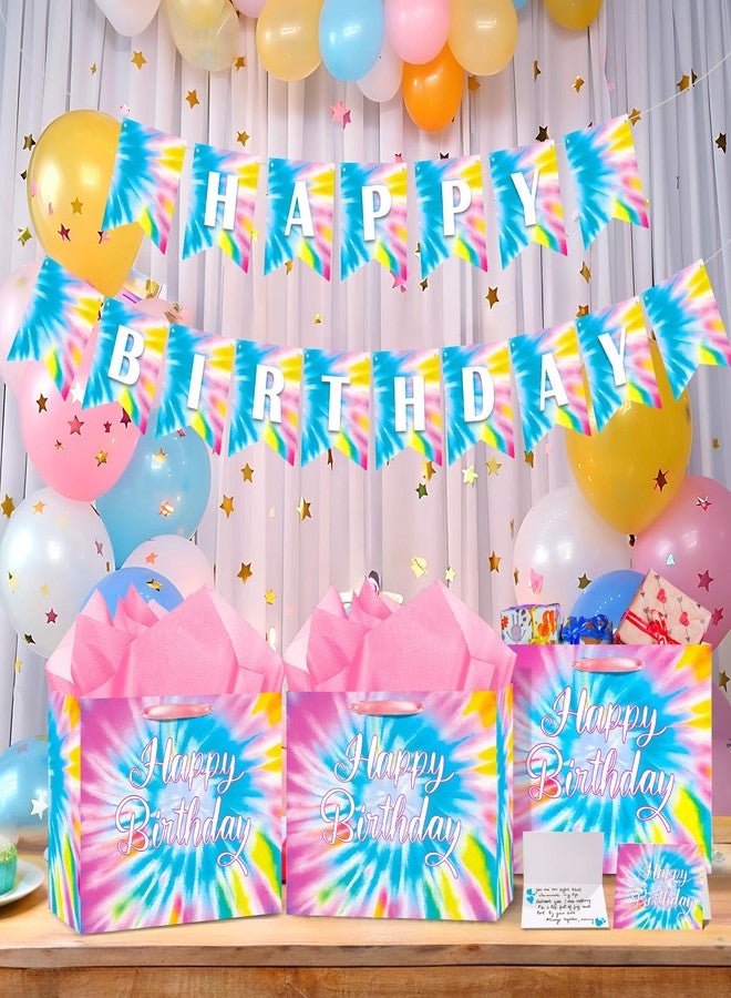 Woosytoo Tie Dye Birthday Decorations Tie Dye Party Gift Bags Tie Dye Camouflage Paper Bags Colorful Rainbow Paper Goodie Candy Treat Bags for Tie Dye Birthday Retro Party Favors Supplies - Image 5